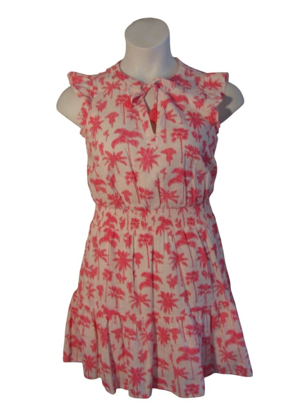 Vineyard Vines XS Pink Palm Trees Summer Dress